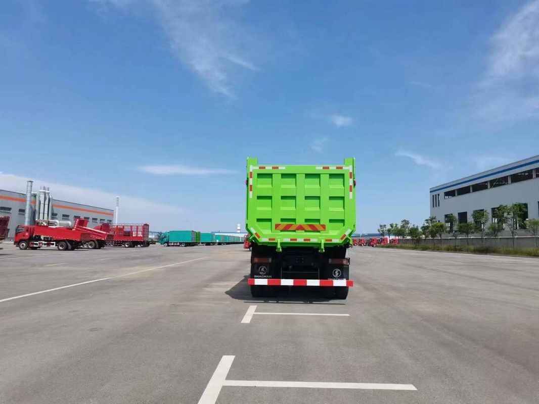 10 Tekerlekli SHACMAN F3000 CNG Çöp Kamyonu 6x4 Euro V WEICHAI-430HP Yeşil İnşaat ve Madencilik için Mükemmel