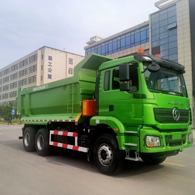 9.5T SHACMAN H3000 Çöp Kamyonu 8x4 430 EuroV Yeşil Çöp Kamyonu MAN Axles 2*16T