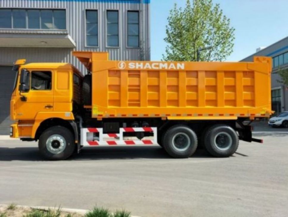 Yeni Ağır Görevli SHACMAN F3000 Tipper Dump Truck 6x4 380 EuroII Sarı 10 Tekerlek