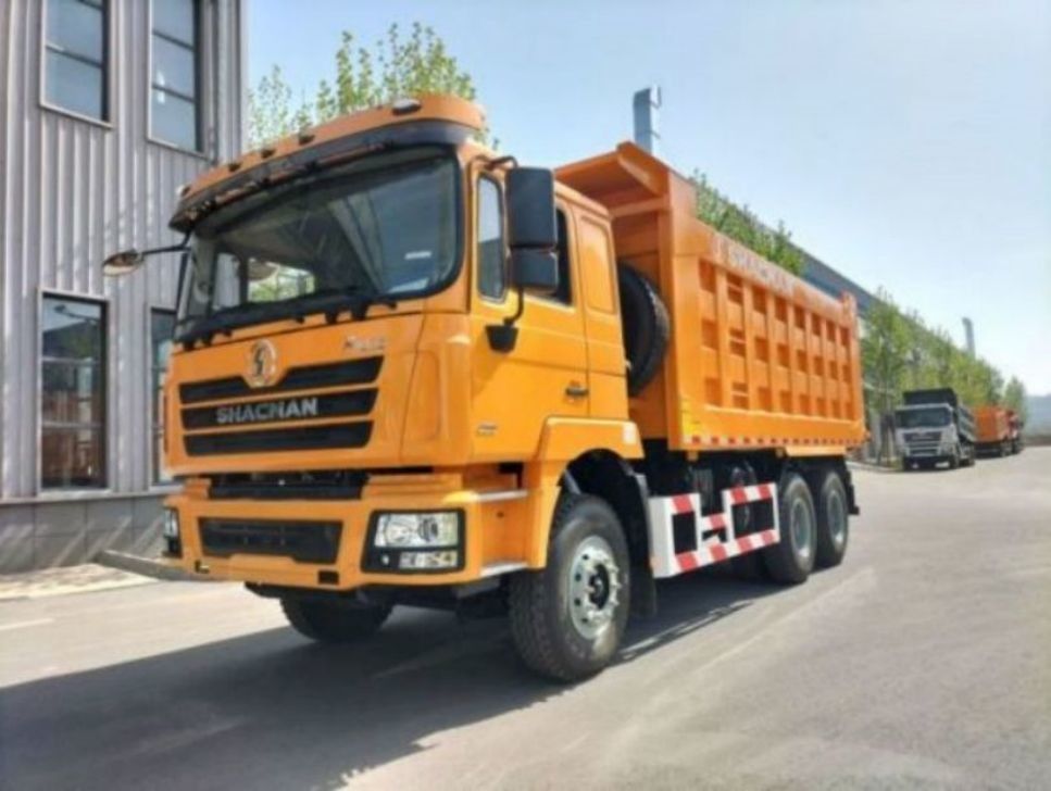 Yeni Ağır Görevli SHACMAN F3000 Tipper Dump Truck 6x4 380 EuroII Sarı 10 Tekerlek