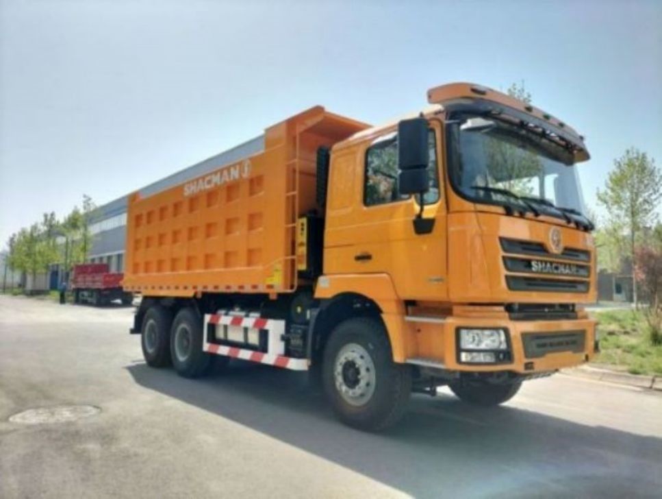 10 Tekerlekli SHACMAN F3000 Tipper Truck 6x4 375 EuroV Sarı 24 ay garanti ile