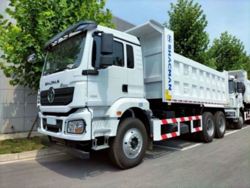 SHACMAN F3000 Çöp Kamyonu 6x4 WEICHAI motor 420hp Euro II 10 lastikli Beyaz Tipper