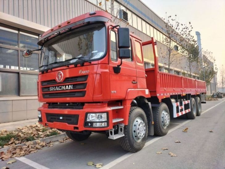 Yakıt Tankı 400L Kamyon Kamyon SHACMAN F3000 8x4 Kamyon 375HP Neon Kırmızı