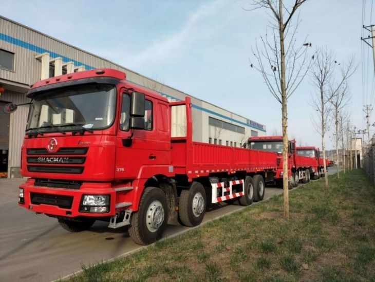 Yakıt Tankı 400L Kamyon Kamyon SHACMAN F3000 8x4 Kamyon 375HP Neon Kırmızı