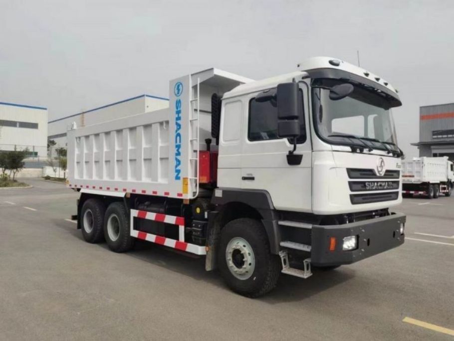 Yeni Ağır Güçlü 10 Tekerlekli SHACMAN Dump Truck F3000 6x4 340Hp Euro II Beyaz
