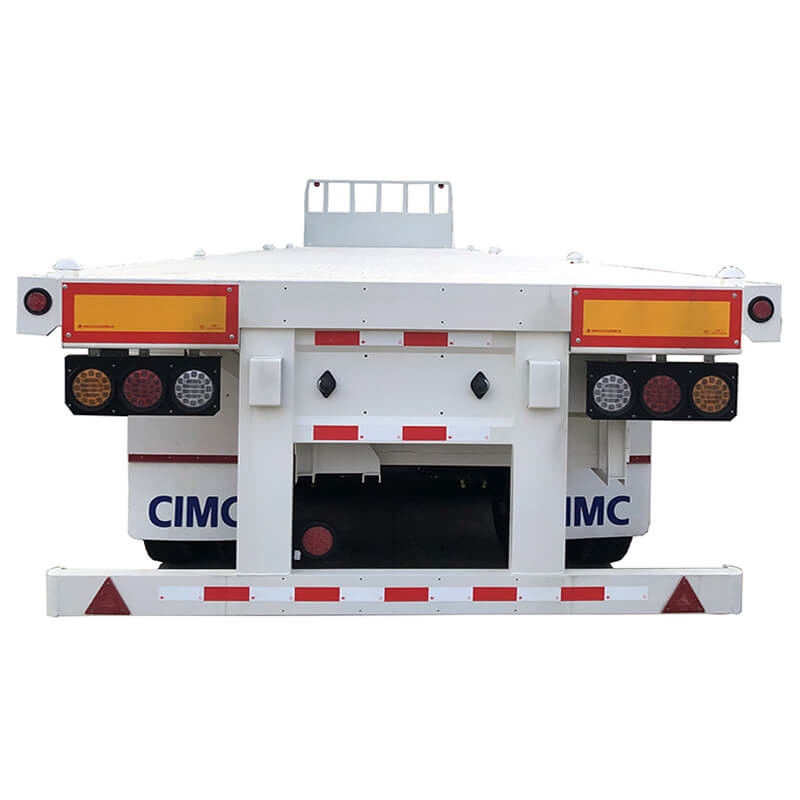 Satılık CMCC 3 Dingil 40 Ton 40ft Uzatılabilir Platform Dorse