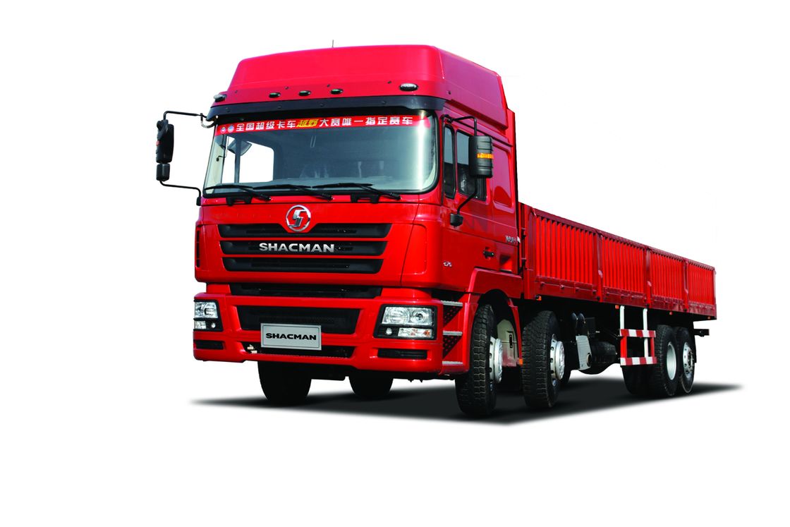 SHACMAN F3000 Kamyon 8x4 430hp Kompozit Taşımacılığı için Kırmızı Kamyon