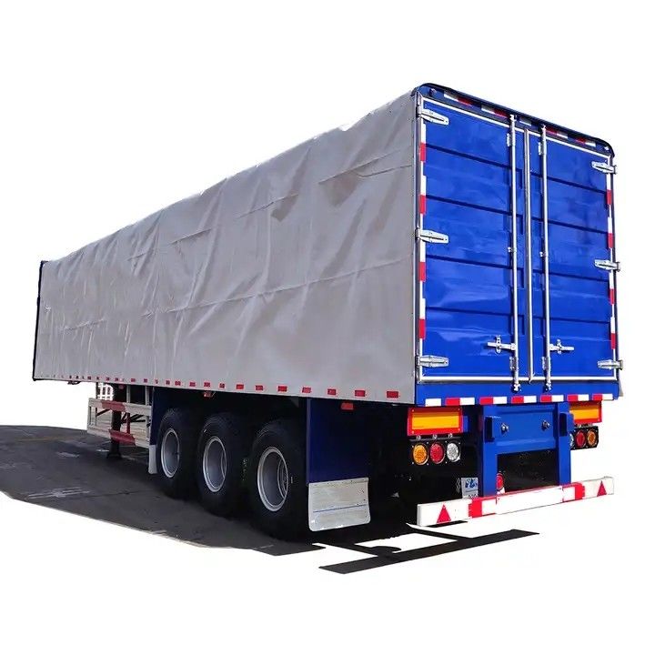 CIMC Side Curtain Semi Trailer 3 eksenli kamyon tipi kutu türü pallet yük taşımacılığı için yarı römork