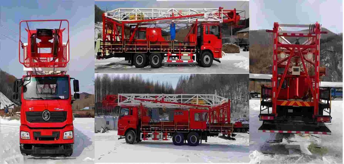 SHACMAN H3000 Petrol Buhran Kamyonu 6x4 380HP EuroII Beyaz 50Ton Petrol Rig Hareketli Kamyonlar