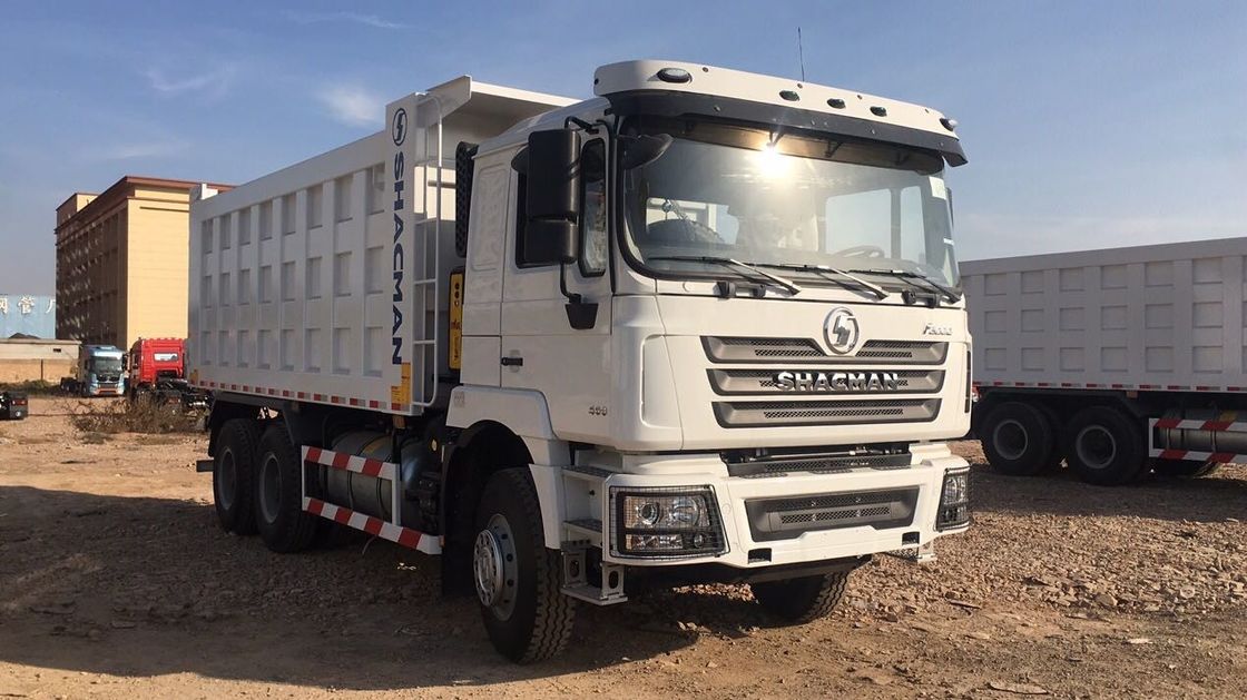 SHACMAN 3 Eksenli Tipper Dump Truck H3000 6x4 400HP EuroII 50Ton Üç Eksenli Dump Truck