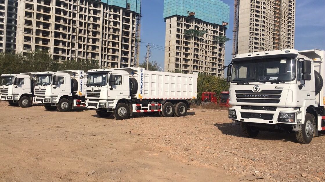 SHACMAN 3 Eksenli Tipper Dump Truck H3000 6x4 400HP EuroII 50Ton Üç Eksenli Dump Truck
