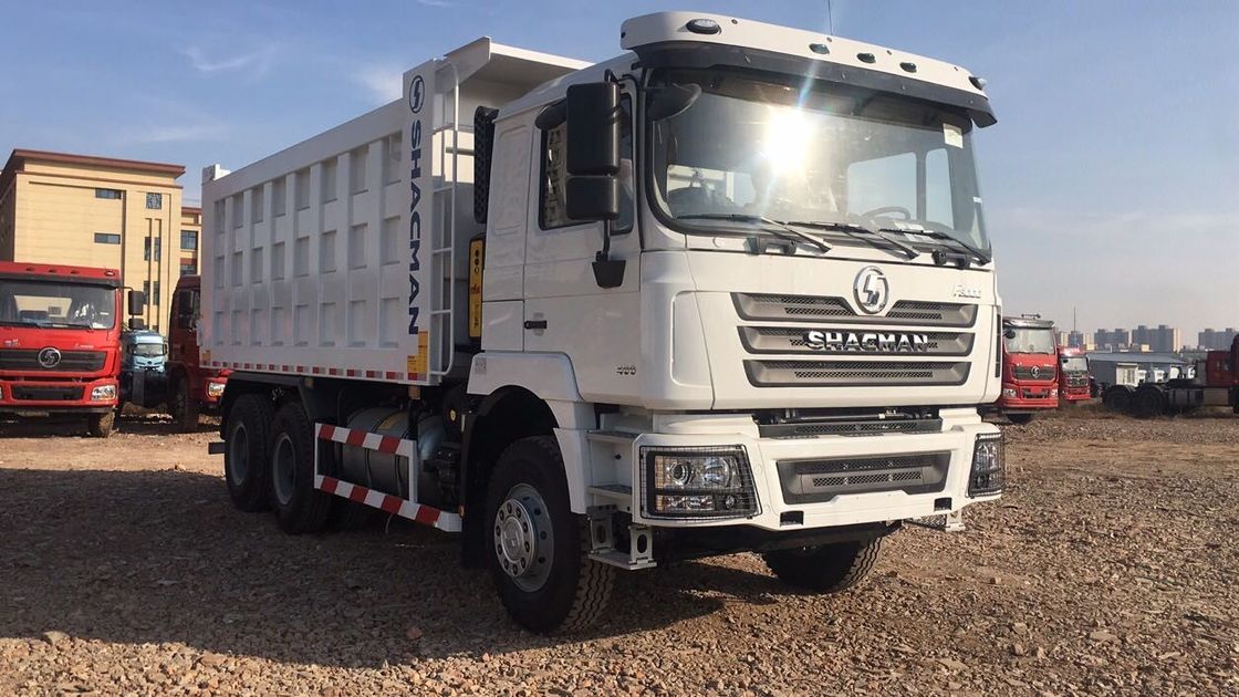 SHACMAN 3 Eksenli Tipper Dump Truck H3000 6x4 400HP EuroII 50Ton Üç Eksenli Dump Truck
