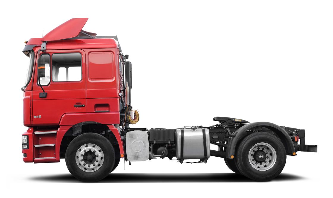 Kırmızı SHACMAN F3000 375HP Euro V 6 tekerlekli traktör başlığı 4x2 WEICHAI Motoru