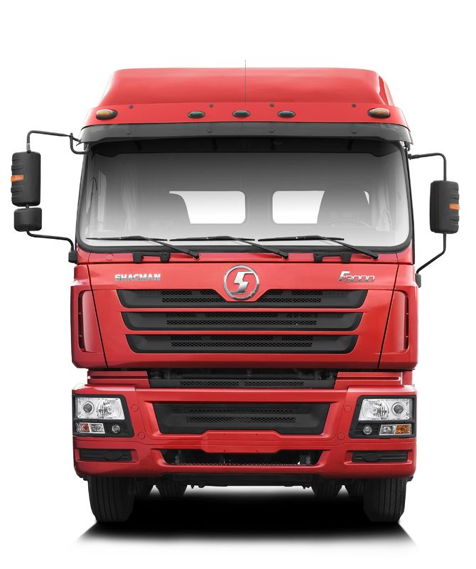 Kırmızı SHACMAN F3000 375HP Euro V 6 tekerlekli traktör başlığı 4x2 WEICHAI Motoru