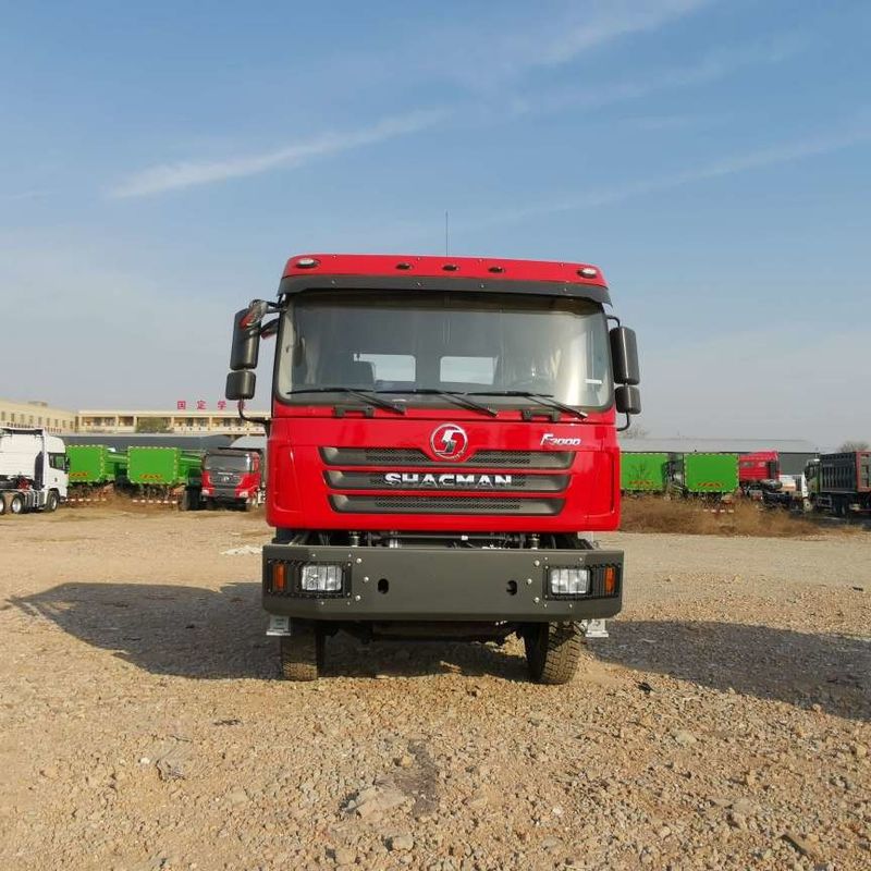 Kırmızı SHACMAN F3000 375HP Euro V 6 tekerlekli traktör başlığı 4x2 WEICHAI Motoru