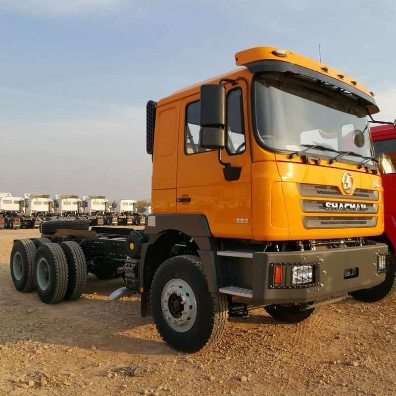 Kırmızı SHACMAN F3000 375HP Euro V 6 tekerlekli traktör başlığı 4x2 WEICHAI Motoru