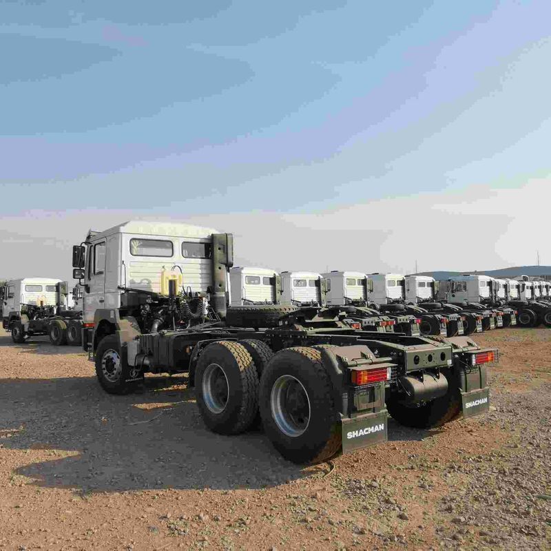 Kırmızı SHACMAN F3000 375HP Euro V 6 tekerlekli traktör başlığı 4x2 WEICHAI Motoru