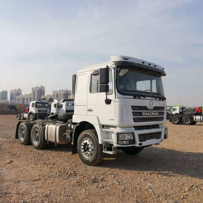 Kırmızı SHACMAN F3000 375HP Euro V 6 tekerlekli traktör başlığı 4x2 WEICHAI Motoru