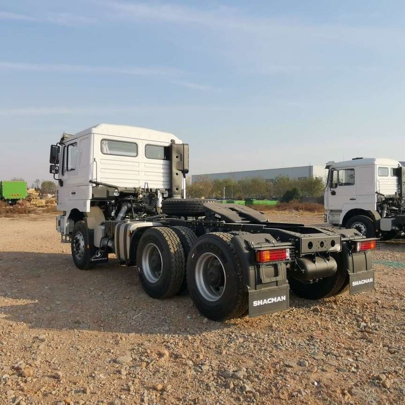 Kırmızı SHACMAN F3000 375HP Euro V 6 tekerlekli traktör başlığı 4x2 WEICHAI Motoru