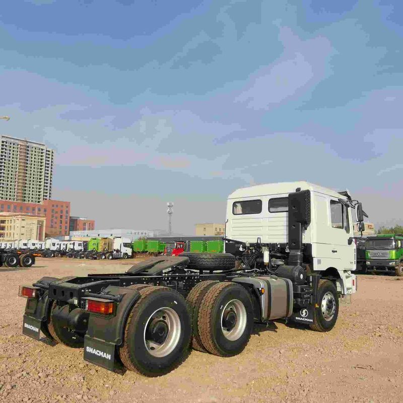Kırmızı SHACMAN F3000 375HP Euro V 6 tekerlekli traktör başlığı 4x2 WEICHAI Motoru