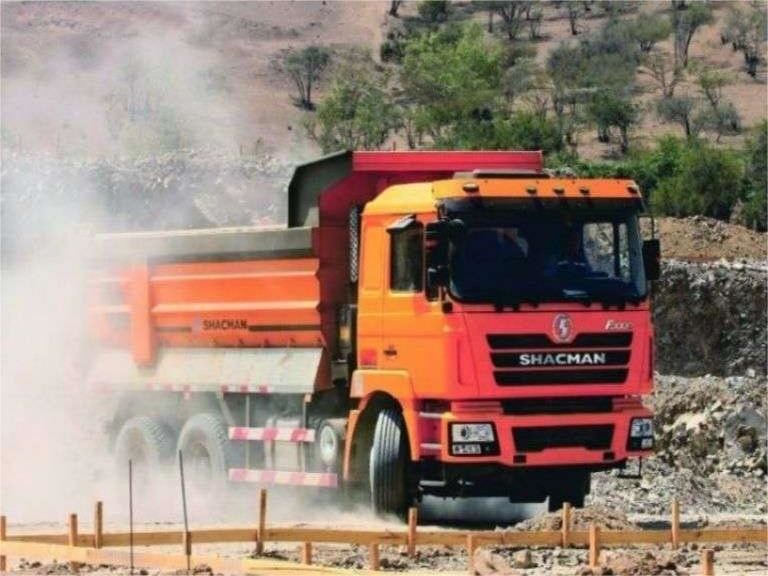 SHACMAN F3000 380HP 6x4 Traktör EuroII 10 Tekerlekli Çöp Kamyonu WEICHAI Motoru