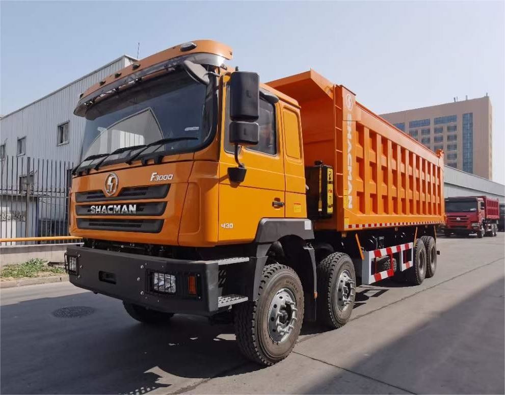SHACMAN F3000 8x4 380hp EuroV Çöp Kamyonu Weihai Motoru ile Çift Aşamalı Axle