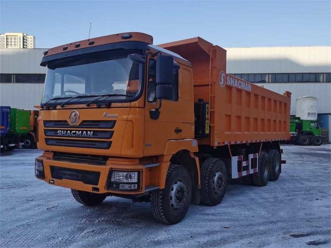 SHACMAN F3000 8x4 380hp EuroV Çöp Kamyonu Weihai Motoru ile Çift Aşamalı Axle