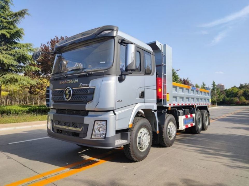 SHACMAN 8x4 440HP EuroV Ağır Çöp Kamyonu Beyaz 20 - 30 Ton Çöp Kamyonu