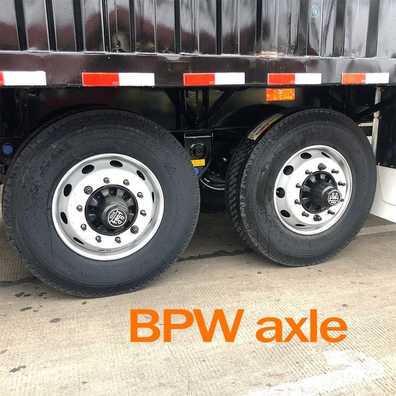 CIMC Kamyoneti Tipi Yarım Releri 3 Axle Foot Kuru Kamyonet Konteyner Kutu Releri