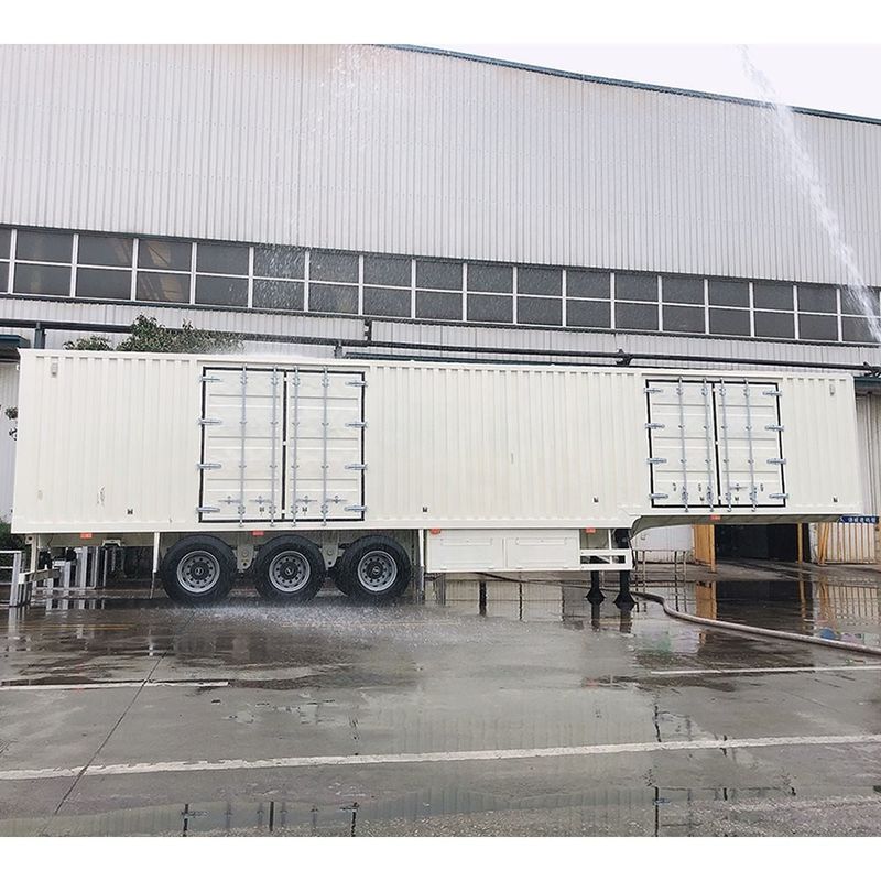 SHACMAN Van tipi yarı römork 50T 3 Axle Foot kuru yarı römork kamyon CIMC