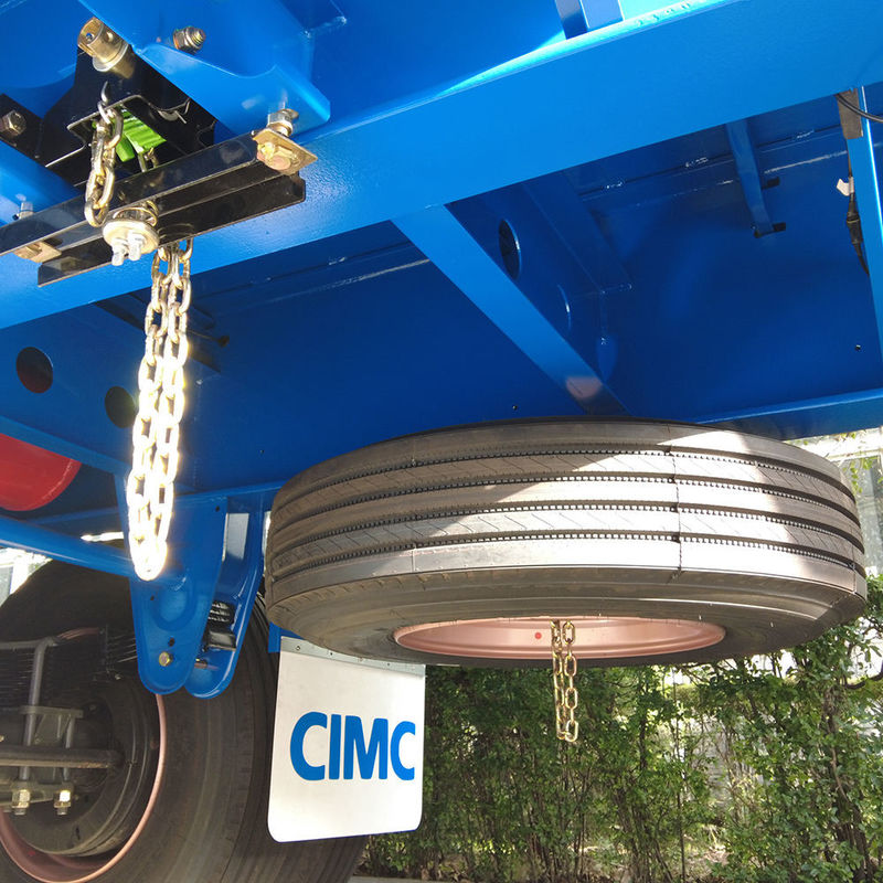 CIMC 3 Eksel Kamyon Çit Kargo 60 Ton Konteyner Döner Kilitli Yarım Rel