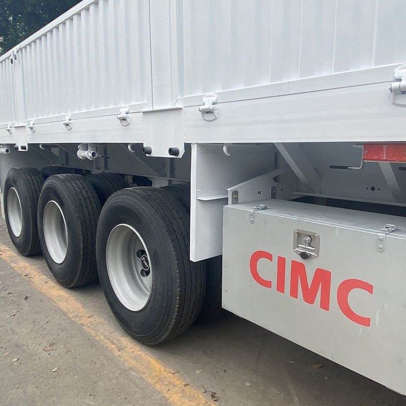 CIMC 3 / 4 Eksel Çit Yarım Rel 60 70 Ton Çitli Kargo Kamyon SHACMAN