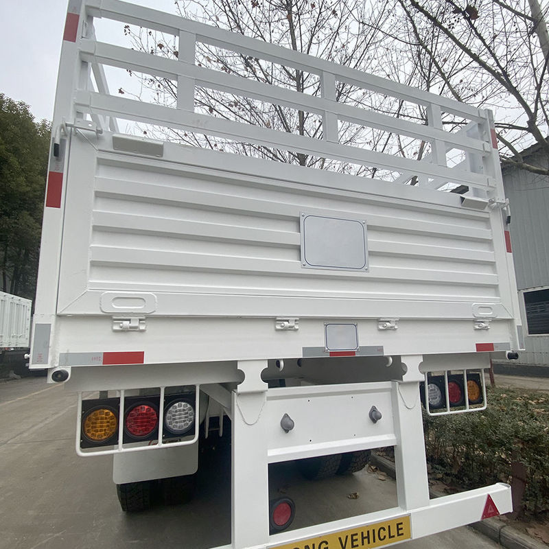 CIMC 3 / 4 Eksel Çit Yarım Rel 60 70 Ton Çitli Kargo Kamyon SHACMAN