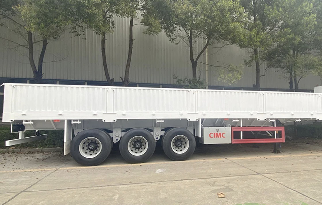 CIMC 3 / 4 Eksel Çit Yarım Rel 60 70 Ton Çitli Kargo Kamyon SHACMAN
