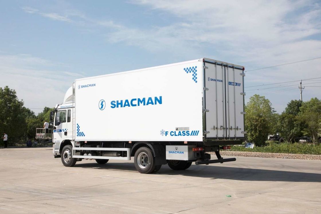 SHACMAN L3000 Van Kargo Kamyon 4x2 340hp Kamyon 290hp Euro II Beyaz 6 tekerlekli Kargo Kamyon