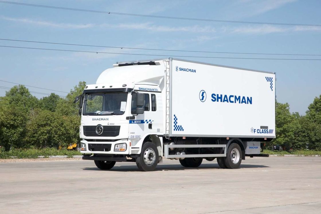 SHACMAN L3000 Van Kargo Kamyon 4x2 340hp Kamyon 290hp Euro II Beyaz 6 tekerlekli Kargo Kamyon