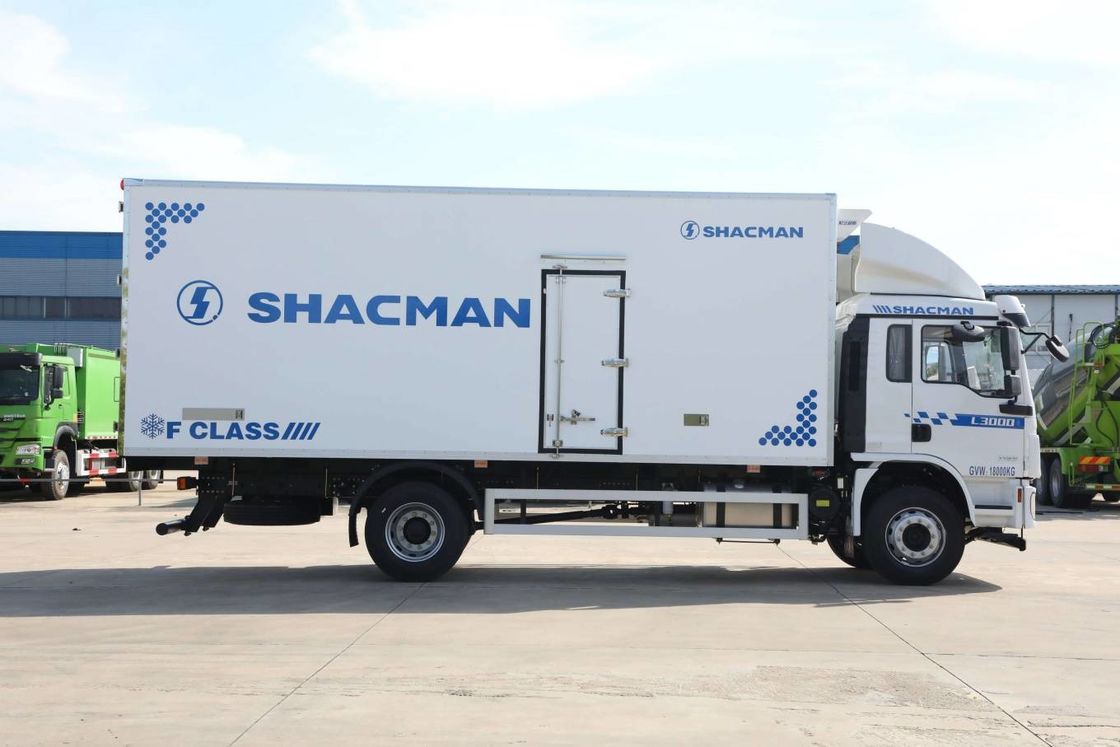SHACMAN L3000 Van Kargo Kamyon 4x2 340hp Kamyon 290hp Euro II Beyaz 6 tekerlekli Kargo Kamyon