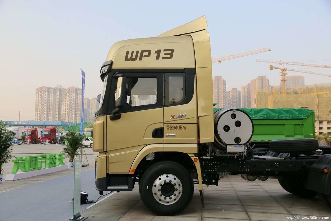 LNG 480HP SHACMAN X3000 6x4 Traktör Kamyon EuroV Beyaz Kamyon Traktör Kafası
