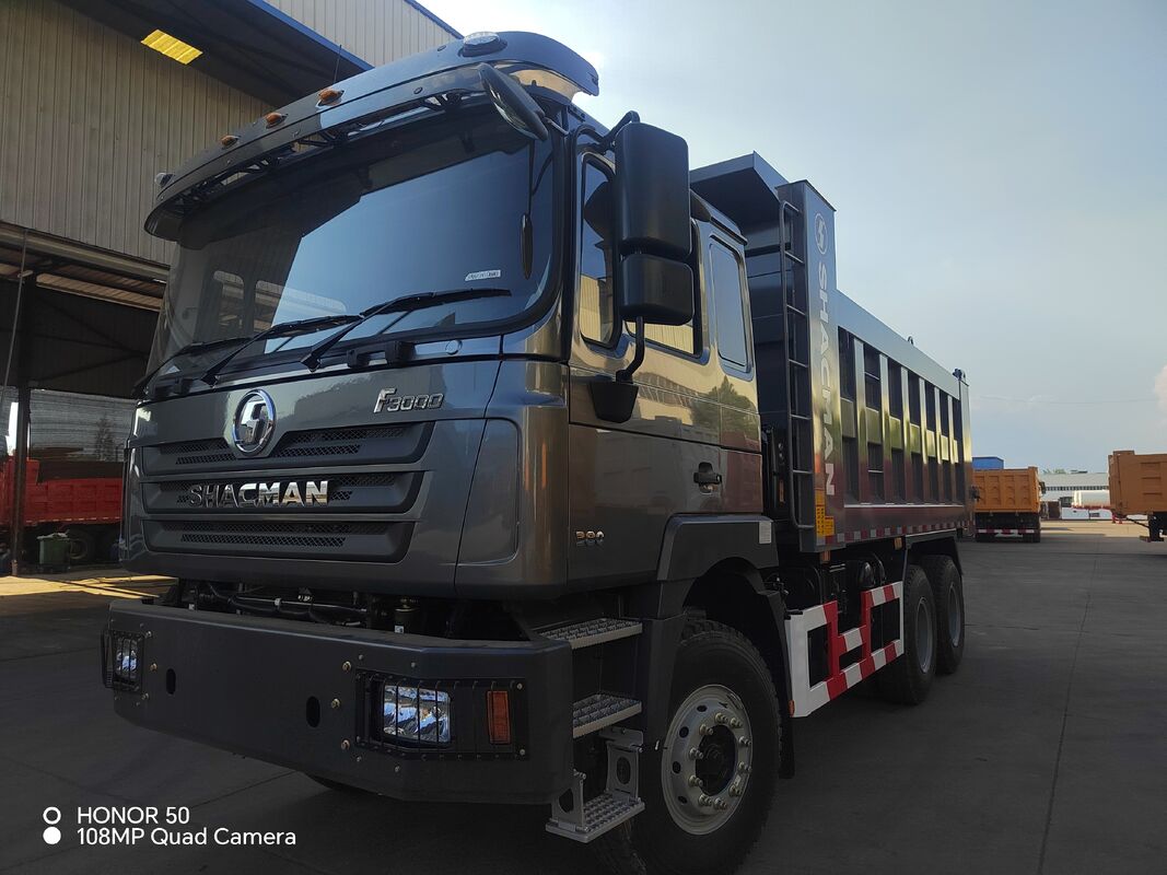 SHACMAN 3 Axle Heavy Dump Truck 12.00R20 Lastikleri 400L Yakıt Tankı ve El Değeri 430HP EuroII 25 Ton